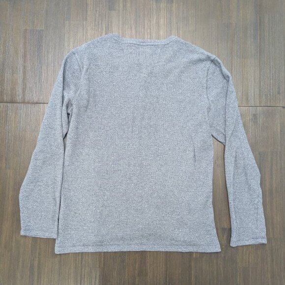 Banana Republic | Men's Large Grey Waffle Knit Henley Sweater - Picture 4 of 6
